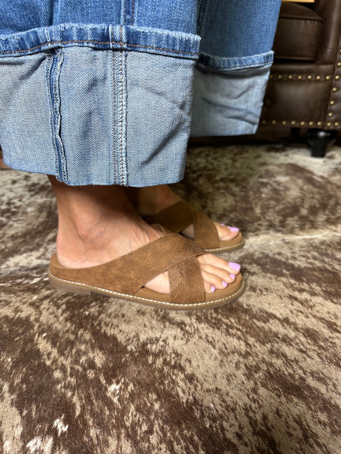 Very G Tawney Silp On Sandal-Tan