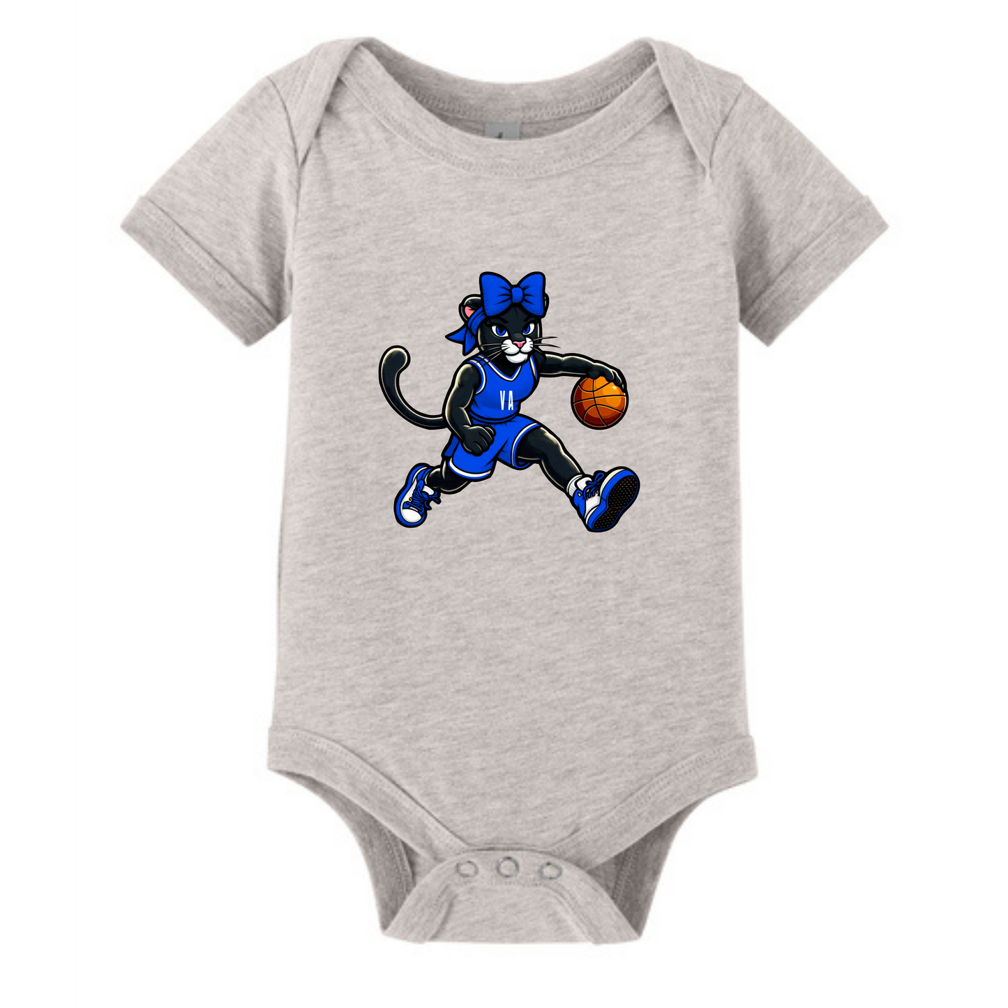 Girl Panther Basketball - Grey