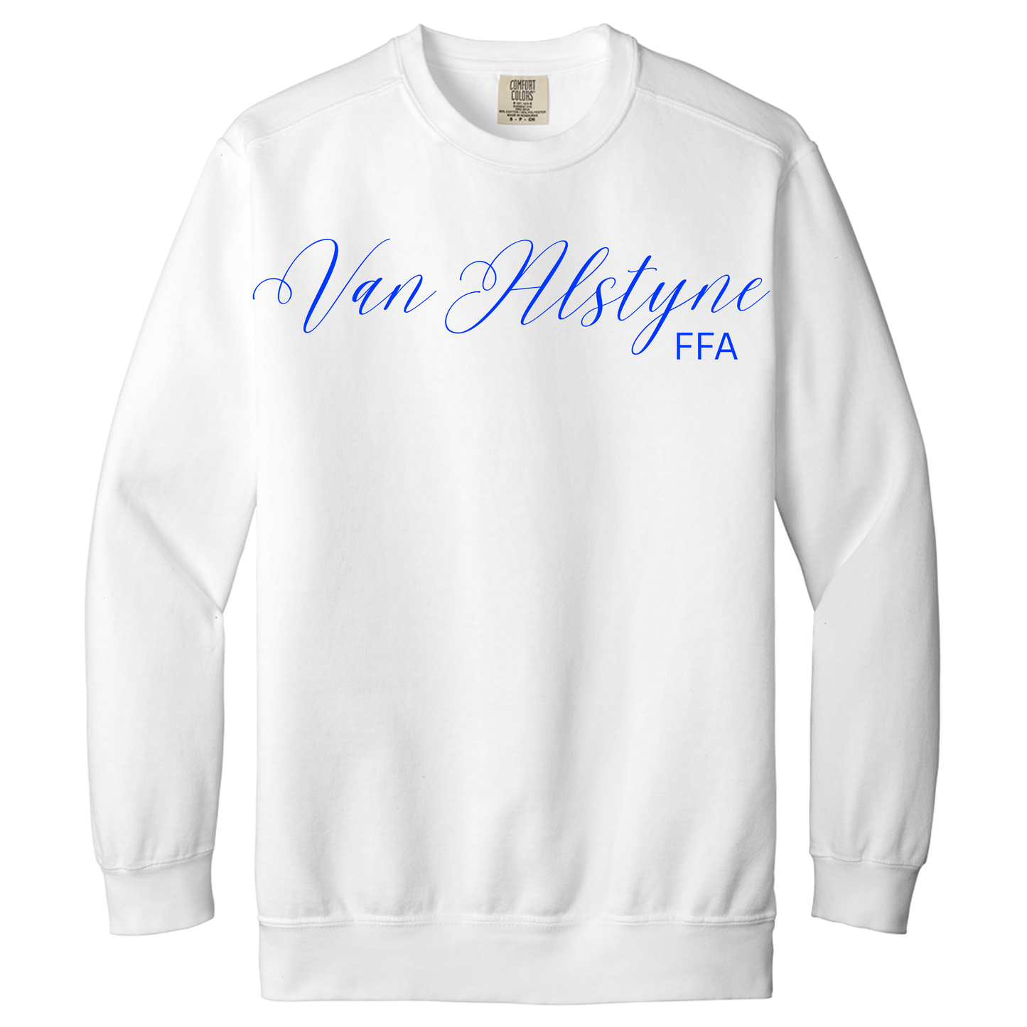 Cursive Van Alstyne crewneck