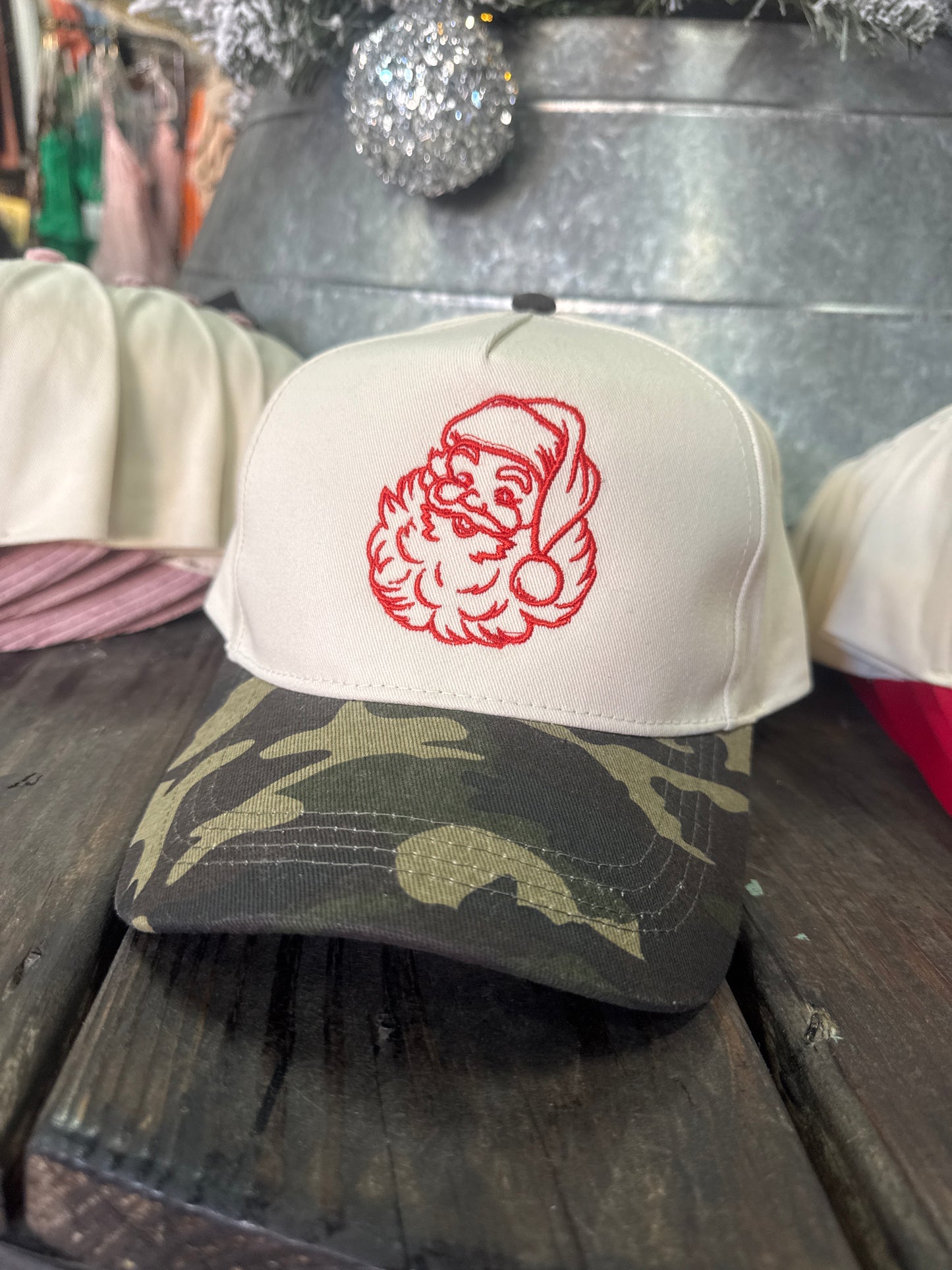 Red Santa camo Hat