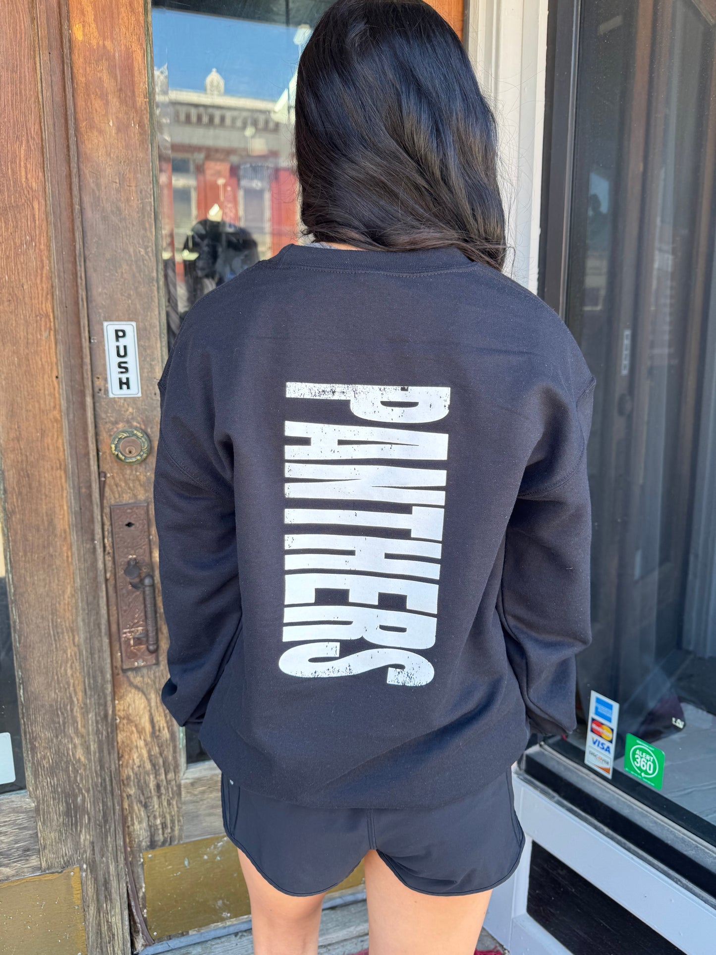 Vertical Panther Crewneck