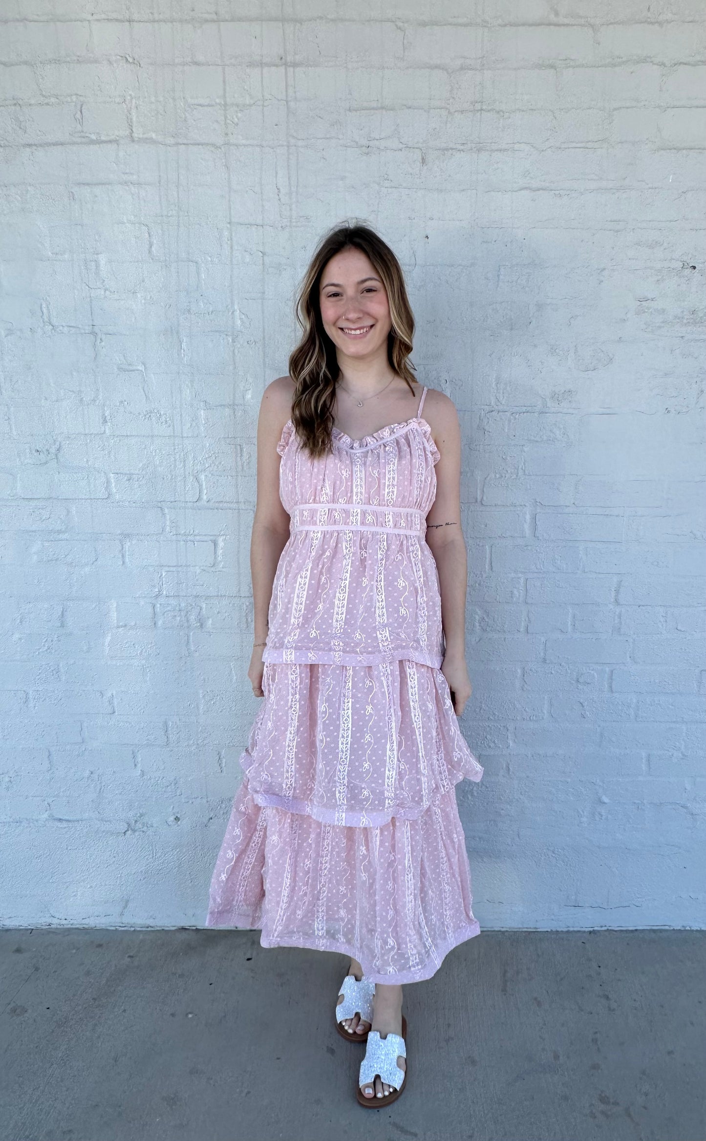 Tiered Ruffles Maxi Dress