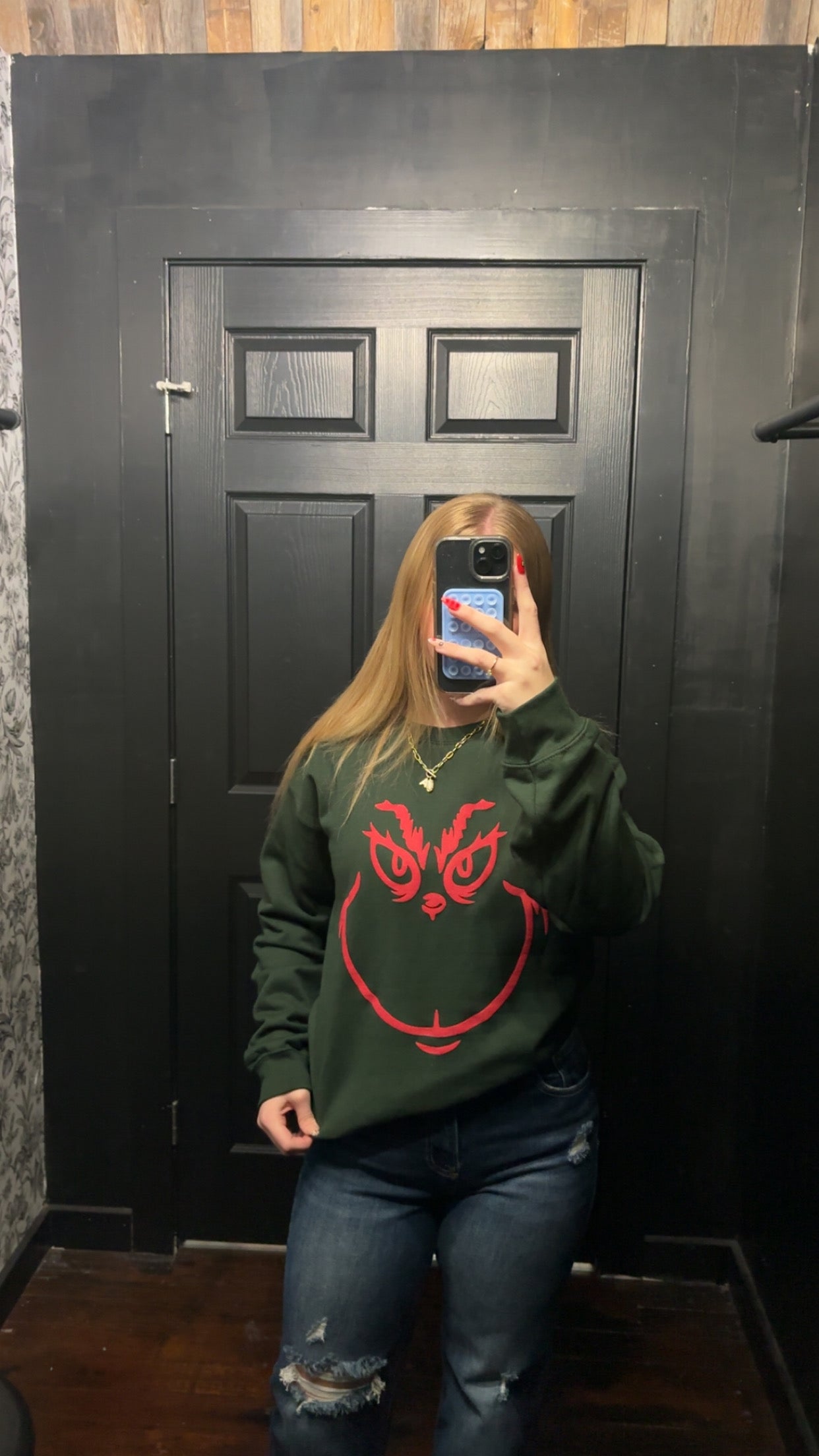 Red Grinch Green crew