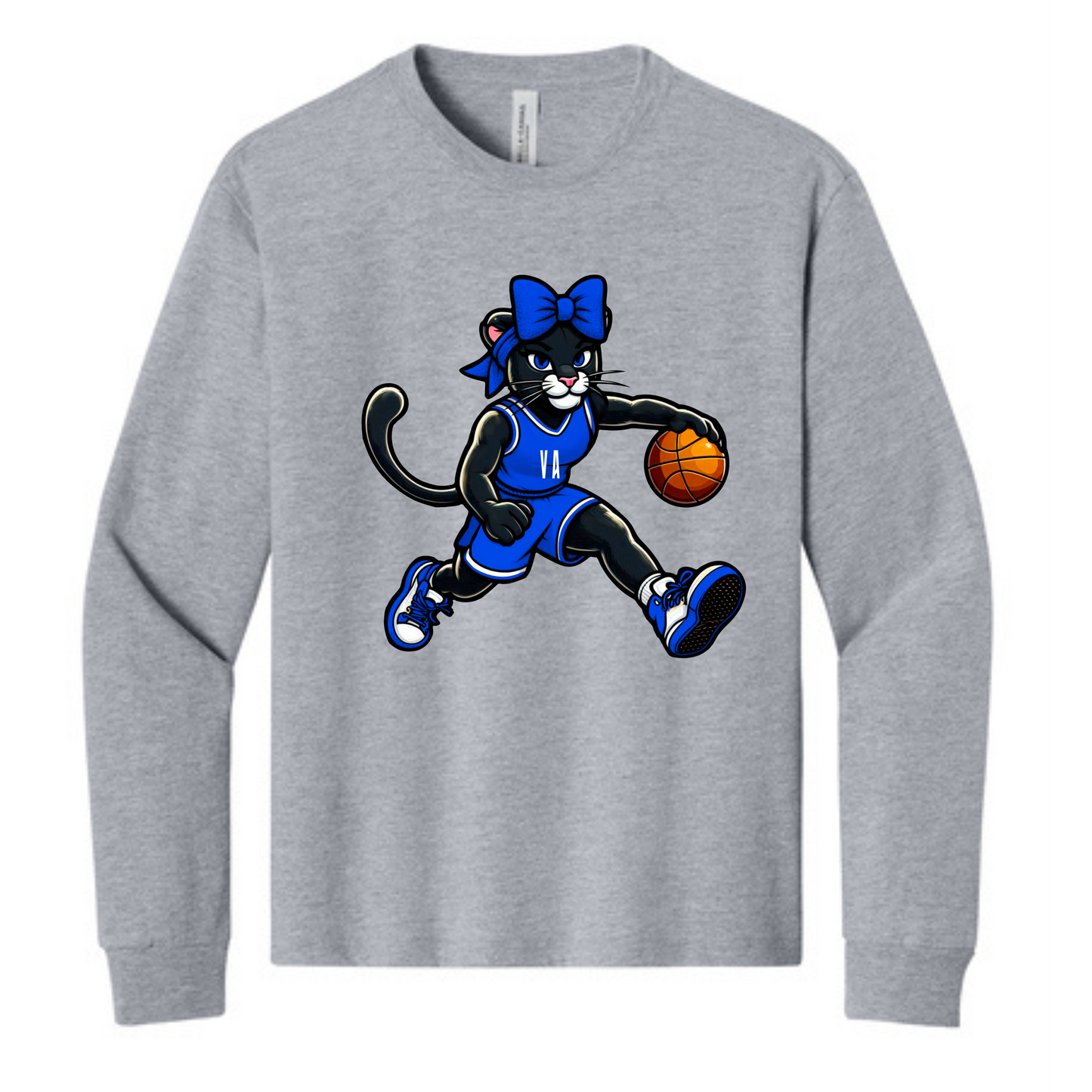 Girl Panther Basketball - Grey