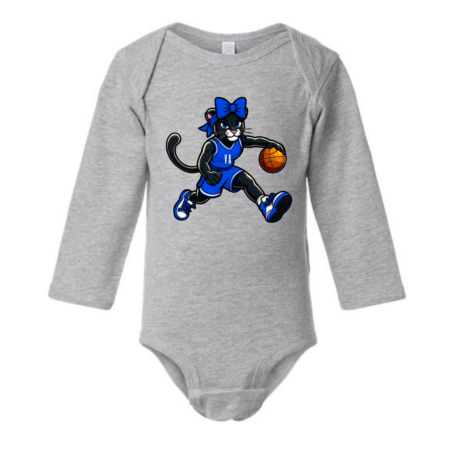 Girl Panther Basketball - Grey