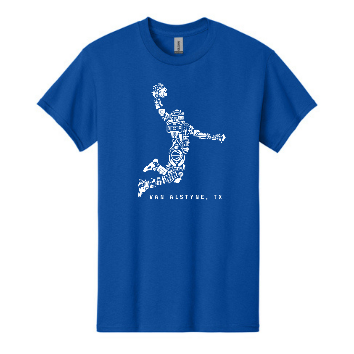 Basketball elements VA Royal/white