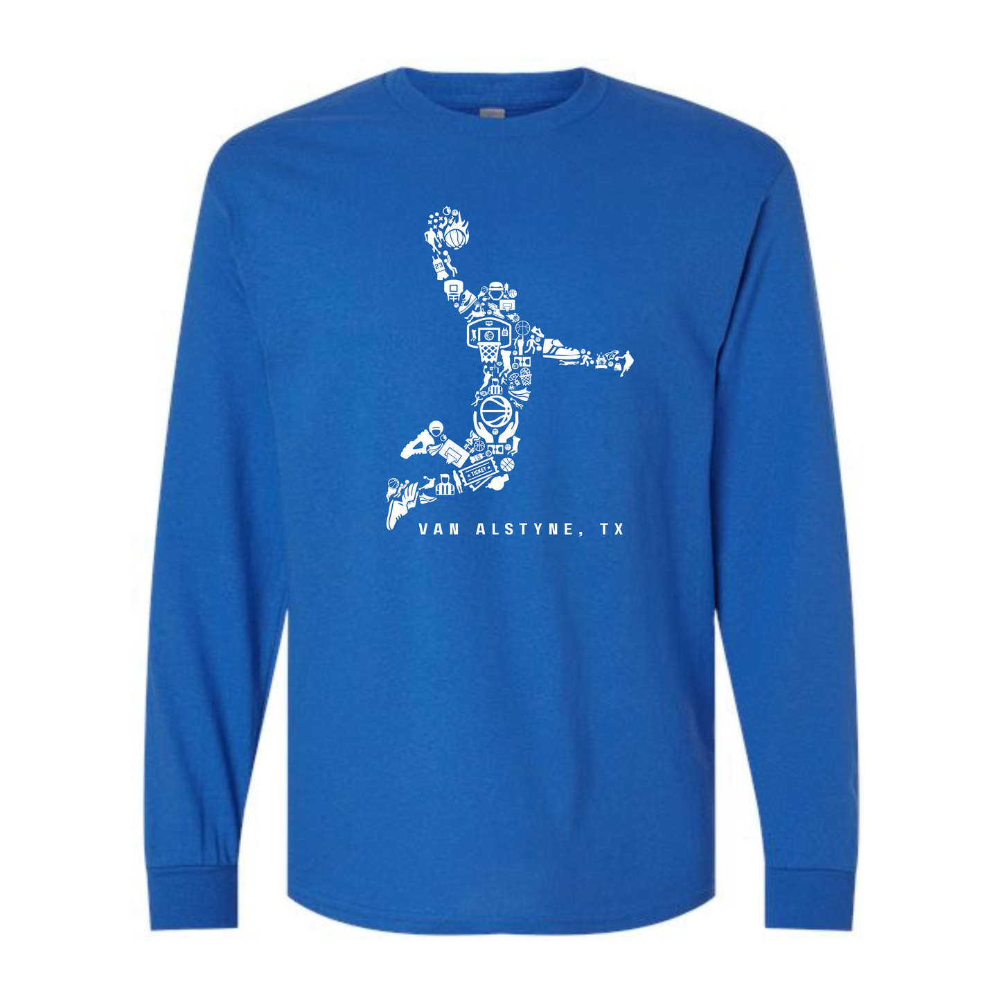 Basketball elements VA Royal/white