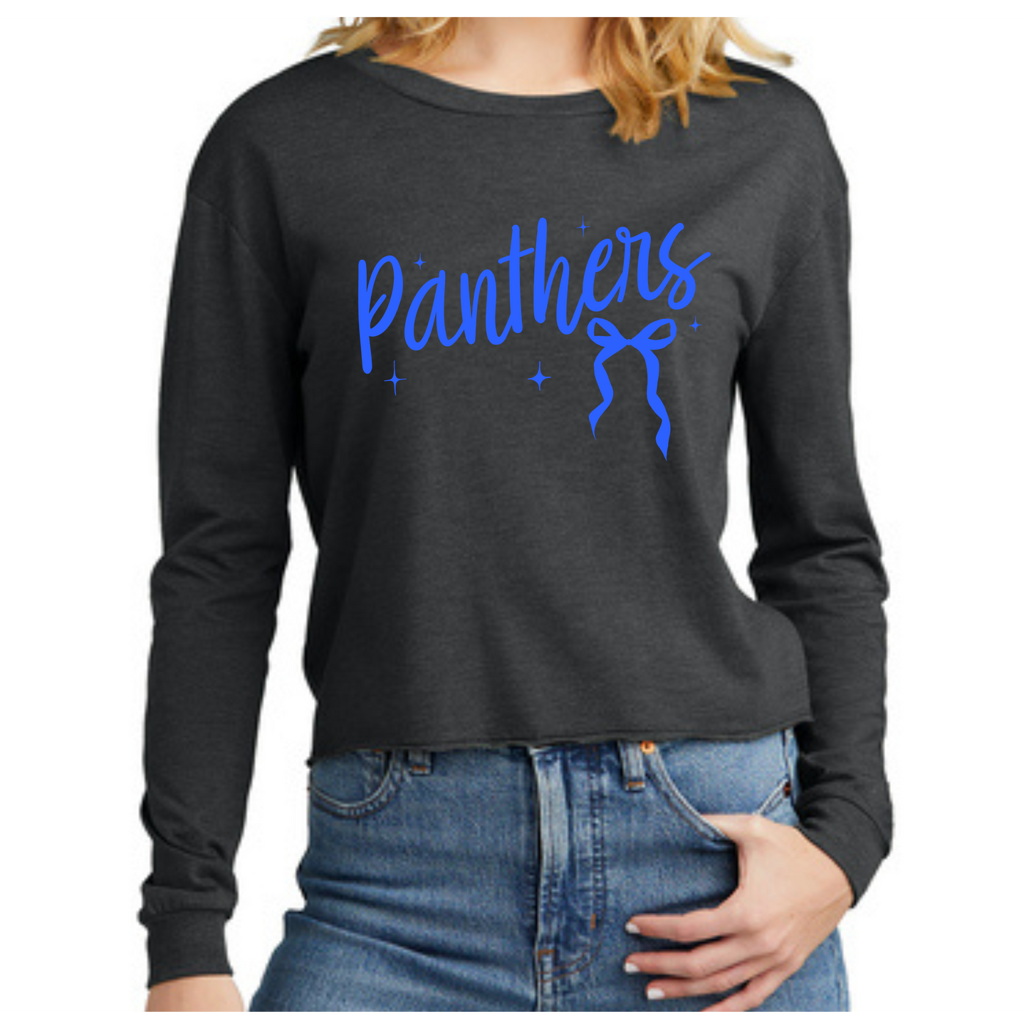 Long Sleeve Grey Crop