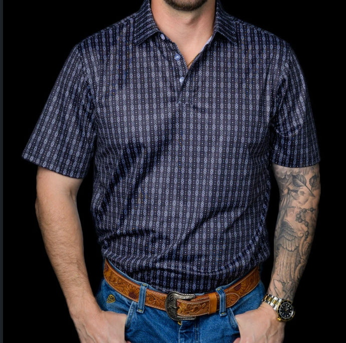 Ferrell Polo - Black Aztec