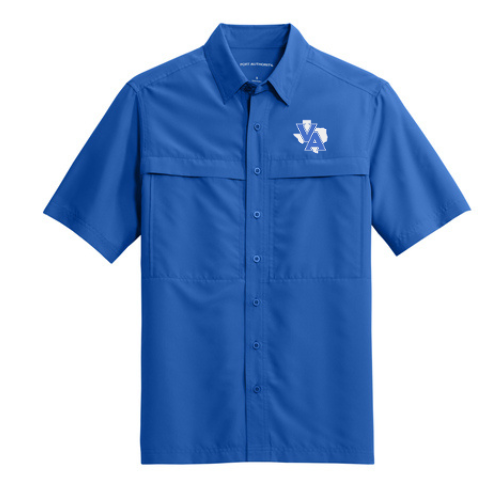 Short Sleeve Daybreak Fishing shirt Royal