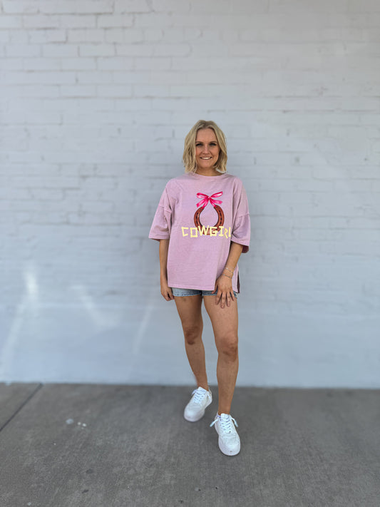 Cotton Jersey Cowgirl graphic