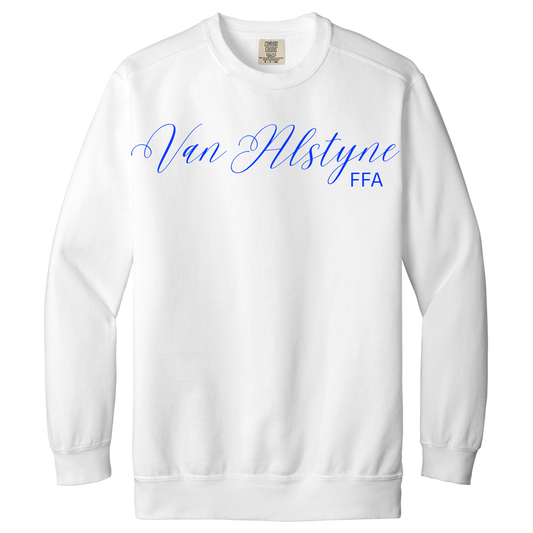 Cursive Van Alstyne crewneck