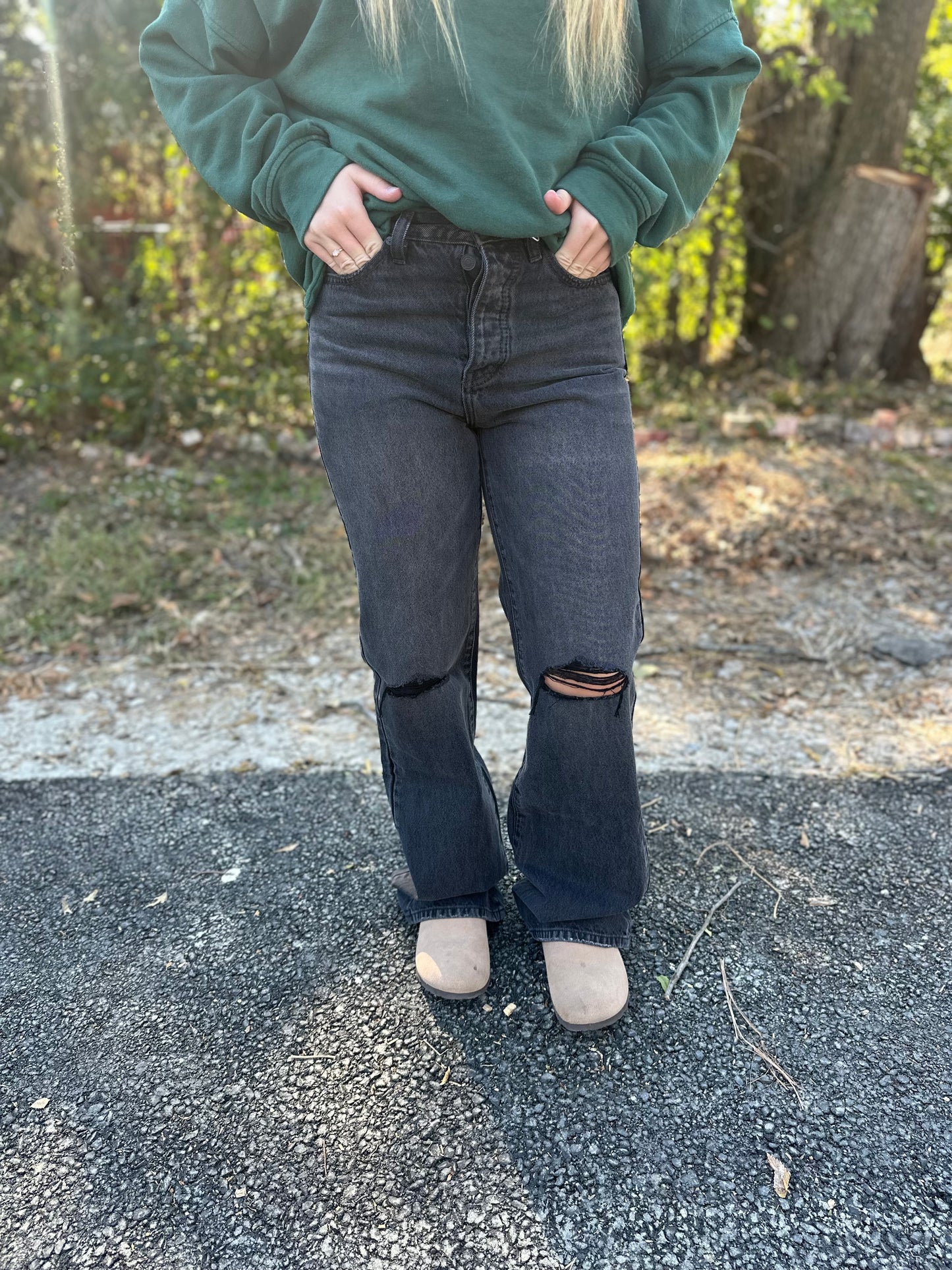 [KanCan] Montana Ultra High Rise 90's Flare Jeans Black