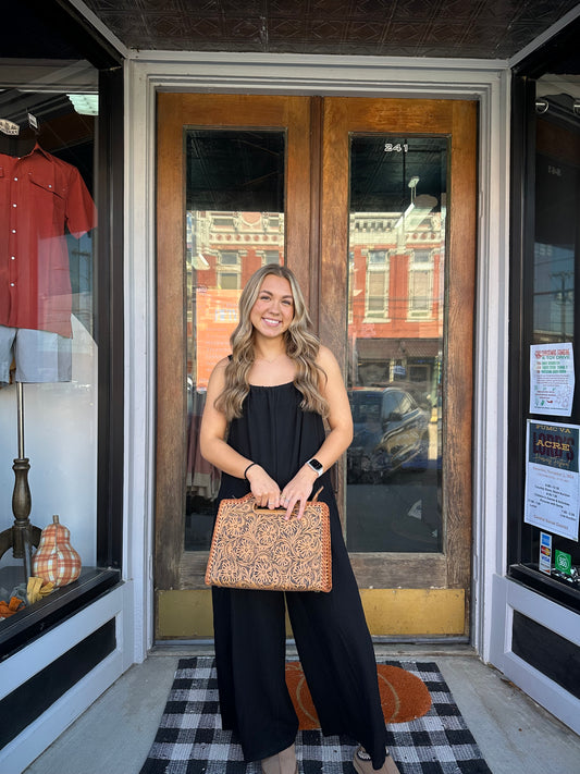 Drawstring Loose Fit Jumpsuit