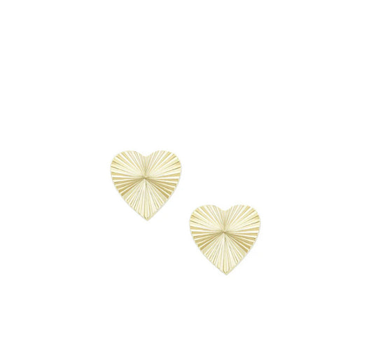 Natalie Wood designs - Adorned Heart Stud Earrings