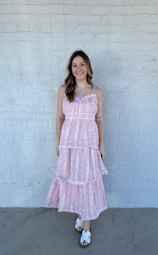 Tiered Ruffles Maxi Dress