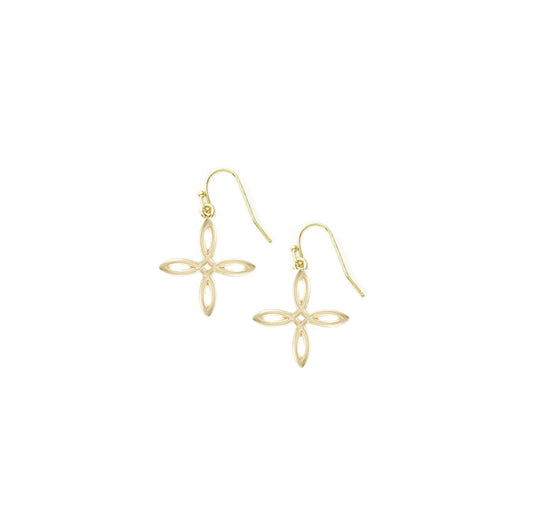 Natalie Wood designs - She’s classic mini cross drop earrings