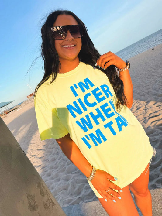 Nicer When Im Tan Neon Puff