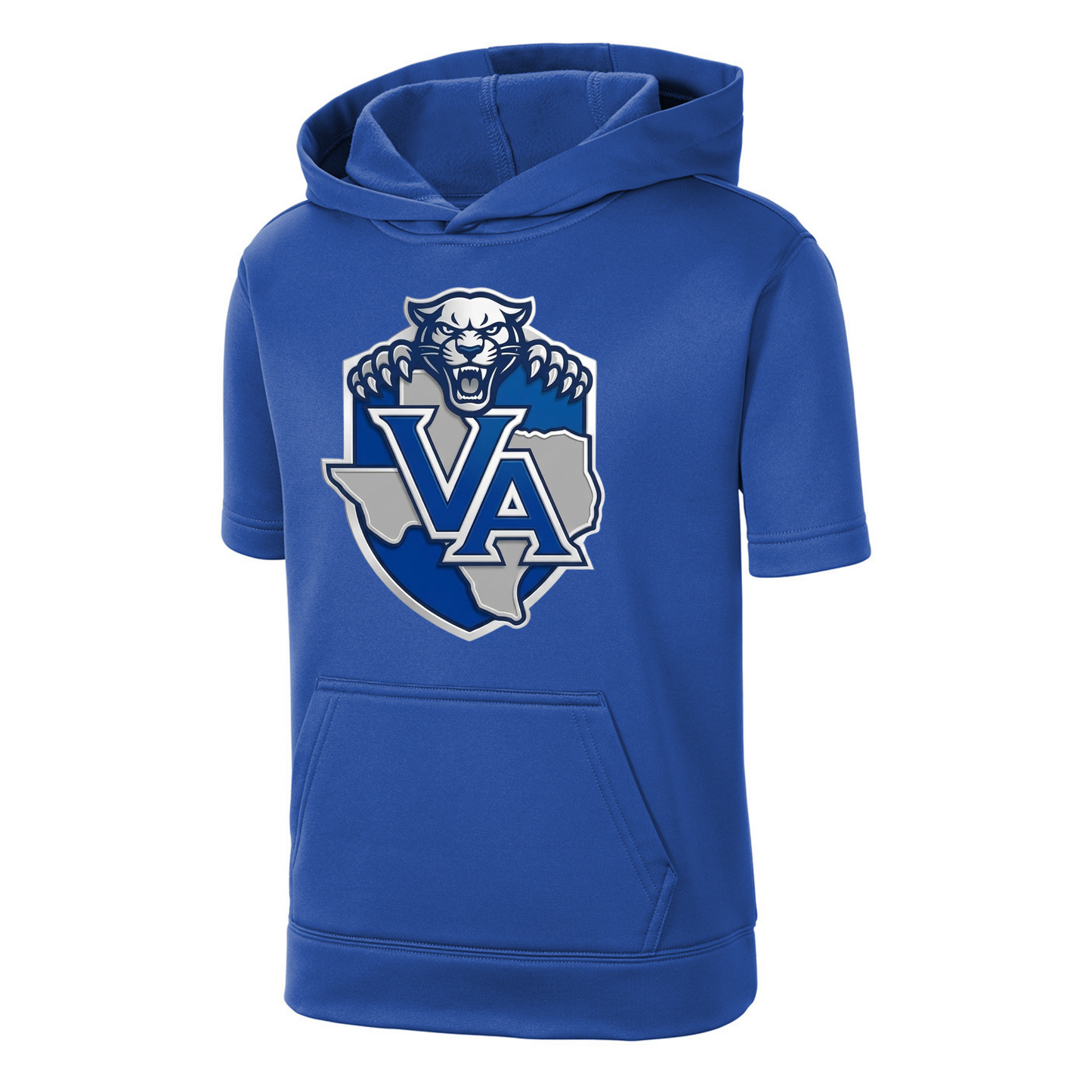 VA Youth Sport-Tek Short Sleeve Hooded Pullover