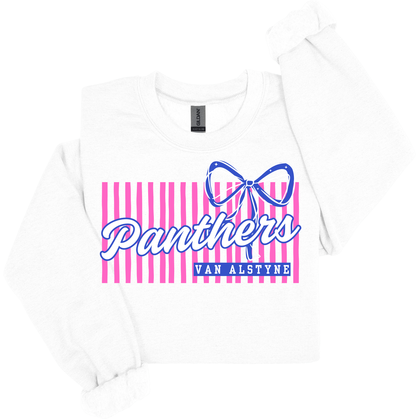stripe bow panthers