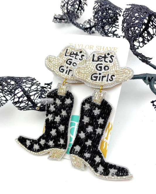 Taylor Shaye Designs - let’s go girls boot earrings