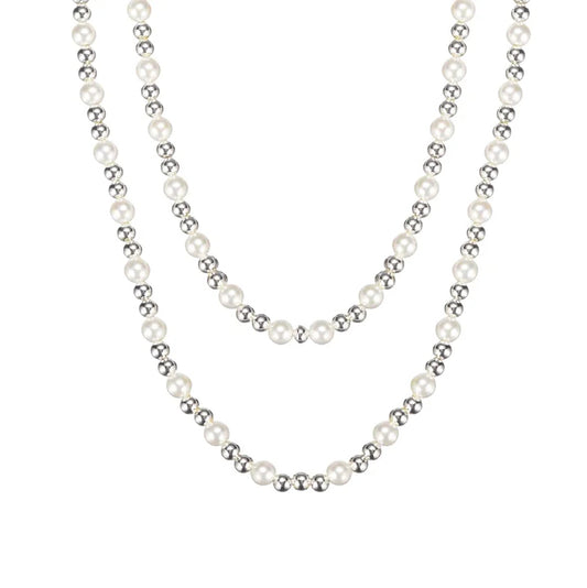 Natalie Wood designs - Adorned Pearl Beaded Necklace