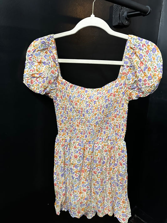 Bubble flowery romper