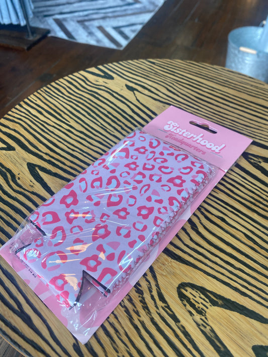 Pink Leopard Tall Coozie