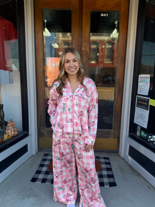 Pink Western Pj's