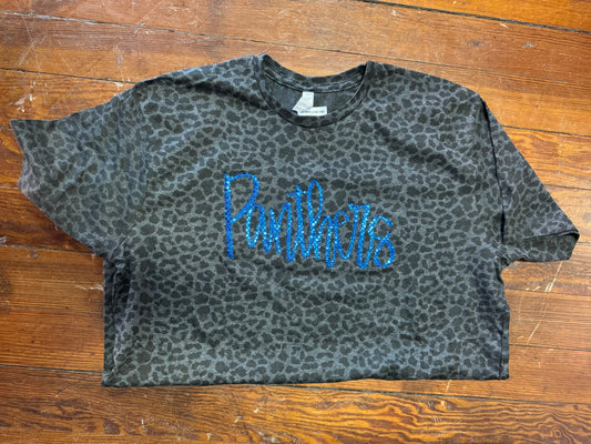 Leopard Applique Team Spirit Game Day Tee