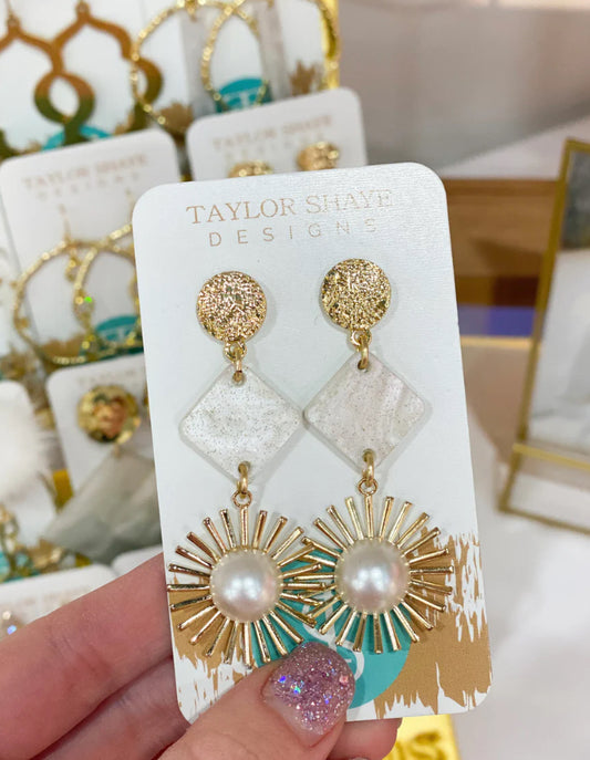 Taylor Shaye Designs - Acrylic Diamond Starburst Earrings