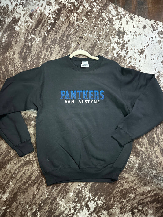 Custom Game Day Faded Stitch Embroidered Sweatshirt