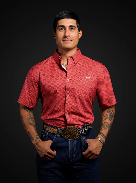 The Miller - Short Sleeve Button Up Printed Shirt Ferrell
