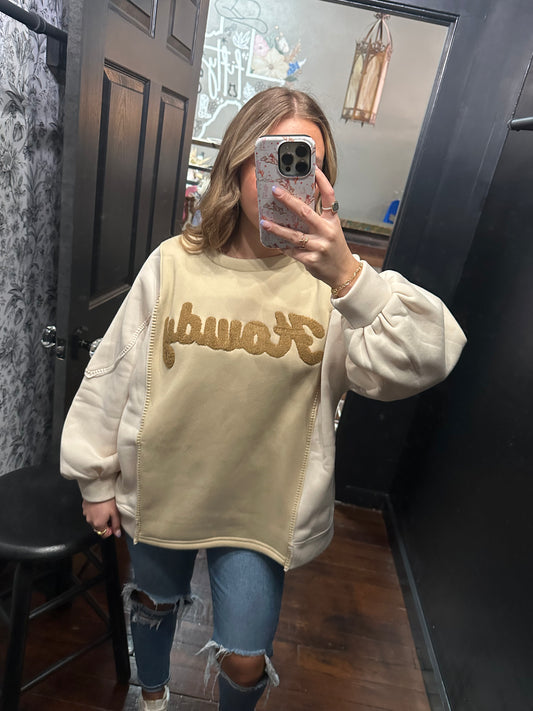 Howdy Embroidered Crew