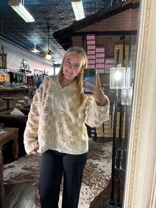 Khaki Sherpa Corduroy Jacket