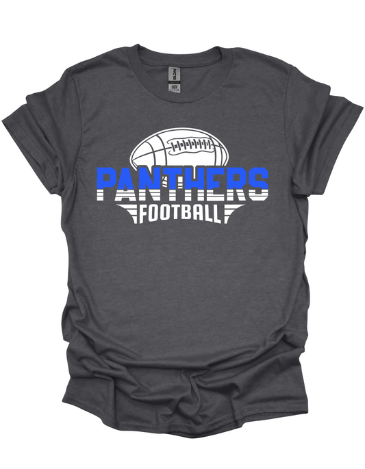 Panthers Football Lines T-shirt Grey
